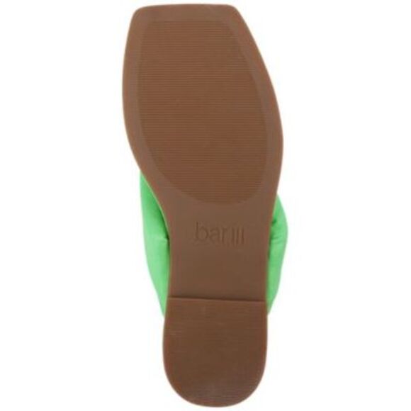 BAR III Womens Green Padded Cloverr Square Toe Slip On Thong Sandals 7 M - Picture 4 of 4